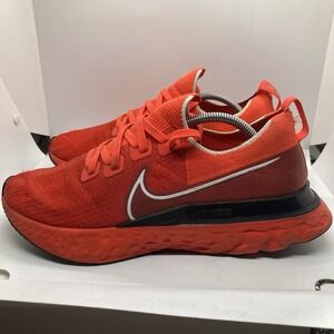 Nike React Infinity Run Flyknit Shoes Mens Sz 11.5 CD4371-600 Bright Crimson Red